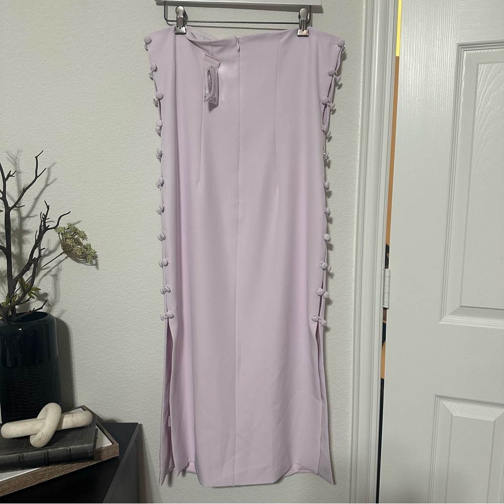 NWT Gianni Bini
x Caelynn Bell Tori Crepe Side Button Cut Out Strapless Dress - Picture 15 of 15